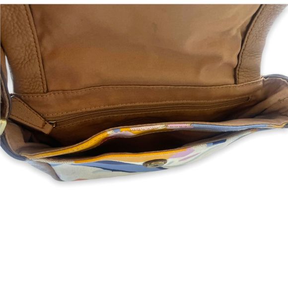 Fossil Floral print Cowhide Leather Crossbody - Picture 6 of 9